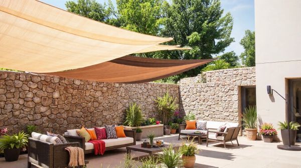 10 idées pour aménager votre extérieur avec des voiles d'ombrage